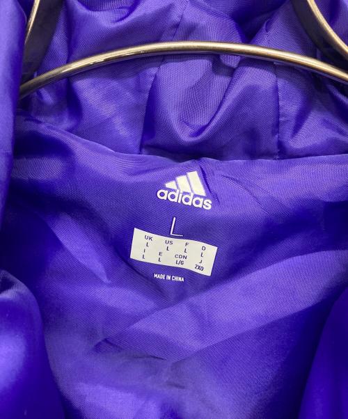adidas by kolor（アディダスバイカラー）adidas by kolor (アディダスバイカラー) ダウンジャケット パープル サイズ:Lの古着・服飾アイテム