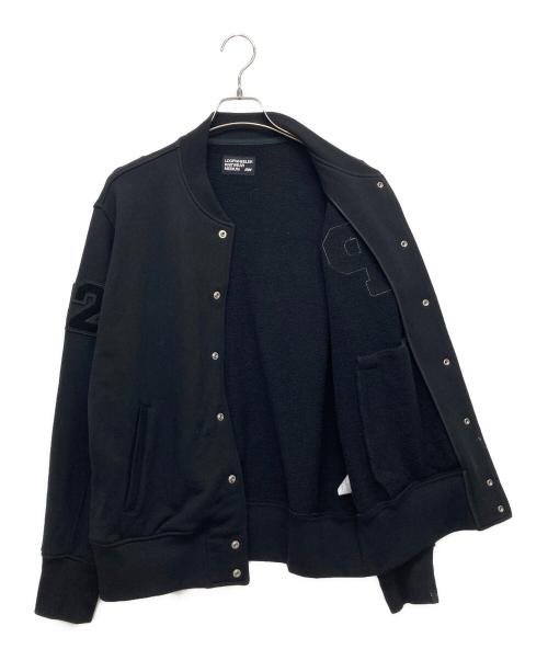 LOOPWHEELER（ループウィラー）LOOPWHEELER (ループウィラー) スウェットスタジャン ブラック サイズ:Mの古着・服飾アイテム