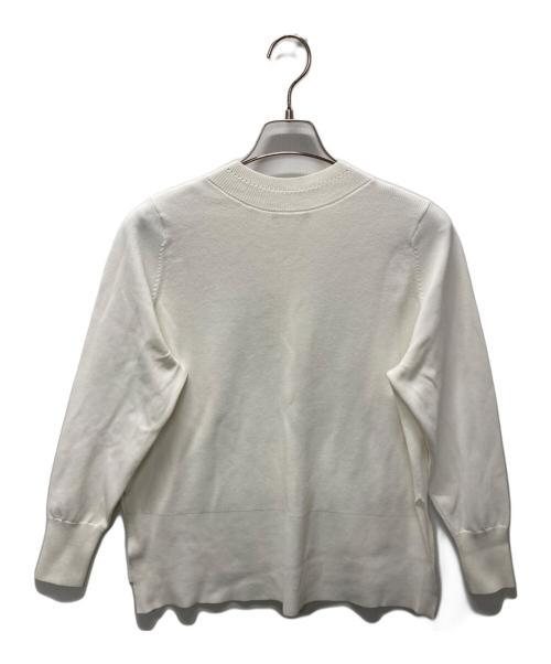 theory luxe（セオリーリュクス）theory luxe (セオリーリュクス) ウォッシャブル Vネックニット ホワイト サイズ:38の古着・服飾アイテム