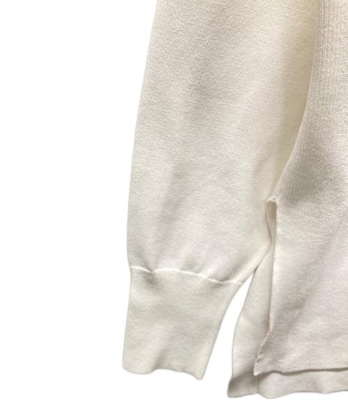 theory luxe（セオリーリュクス）theory luxe (セオリーリュクス) ウォッシャブル Vネックニット ホワイト サイズ:38の古着・服飾アイテム