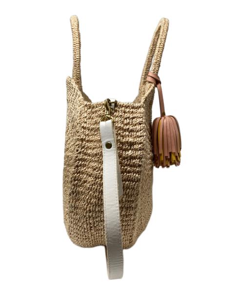 Clare V（クレア ヴィヴィエ）Clare V (クレア ヴィヴィエ) ALICE BAG/2WAYカゴハンドバッグ ベージュの古着・服飾アイテム
