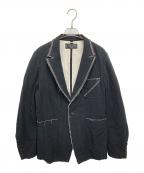 SHARE SPIRIT HOMMEシェアースピリットオム）の古着「リネン混テーラードジャケット」｜ブラック