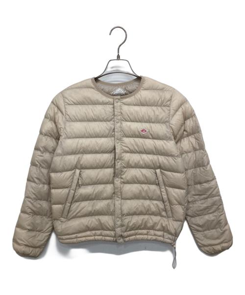 DANTON（ダントン）DANTON (ダントン) ノーカラーダウンジャケット ベージュ サイズ:XSの古着・服飾アイテム