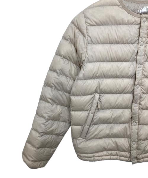 DANTON（ダントン）DANTON (ダントン) ノーカラーダウンジャケット ベージュ サイズ:XSの古着・服飾アイテム