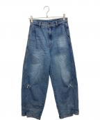YENNイエン）の古着「CURVED SEAM DENIM PT」｜インディゴ
