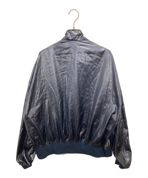 santaku（サンタク）Santaku (サンタク) フロントジップサテンジャケット ネイビー サイズ:FREEの古着・服飾アイテム