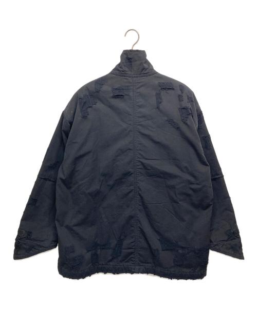 DIESEL（ディーゼル）DIESEL (ディーゼル) J-Oise/ダメージ加工ジップアップジャケット ブラック サイズ:44の古着・服飾アイテム