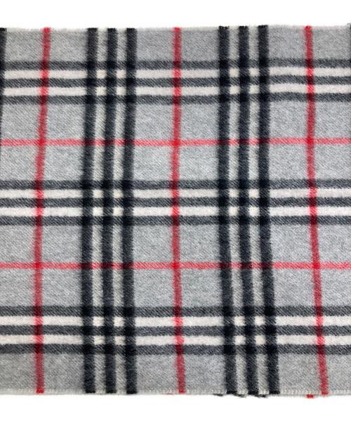 BURBERRY（バーバリー）BURBERRY (バーバリー) ノヴァチェックカシミヤマフラー グレーの古着・服飾アイテム