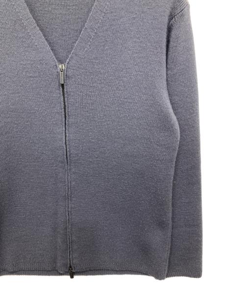 GIORGIO ARMANI（ジョルジョアルマーニ）GIORGIO ARMANI (ジョルジョアルマーニ) ジップニットカーディガン グリーン サイズ:48の古着・服飾アイテム