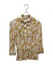 CELINE（セリーヌ）の古着「チェーン柄シャツ」｜ホワイト