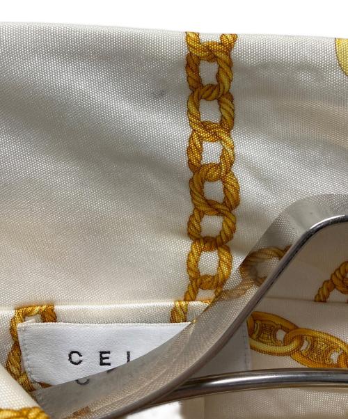 CELINE（セリーヌ）CELINE (セリーヌ) チェーン柄シャツ ホワイト サイズ:40の古着・服飾アイテム