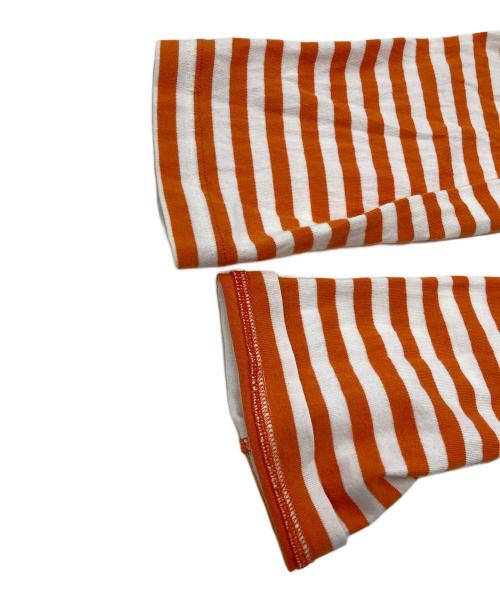 HUMAN MADE（ヒューマンメイド）HUMAN MADE (ヒューマンメイド) ハートロゴボーダーカットソー オレンジ サイズ:XLの古着・服飾アイテム