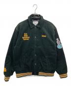 Carhartt WIPカーハート ワークインプログレス）の古着「Letterman Jacket/コーデュロイジャケット」｜ブラウン