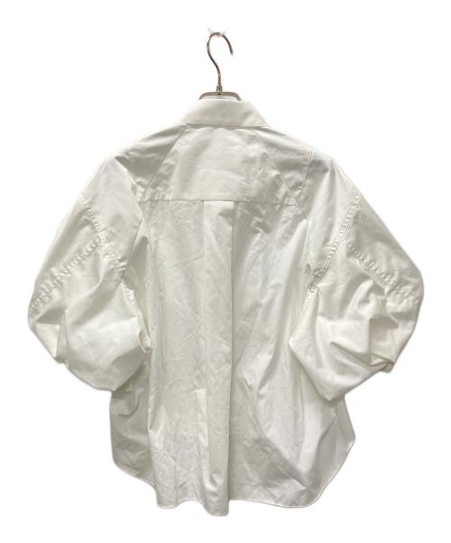 sacai（サカイ）sacai (サカイ) Cotton Poplin Nylon Twill Shirt ホワイト サイズ:2の古着・服飾アイテム