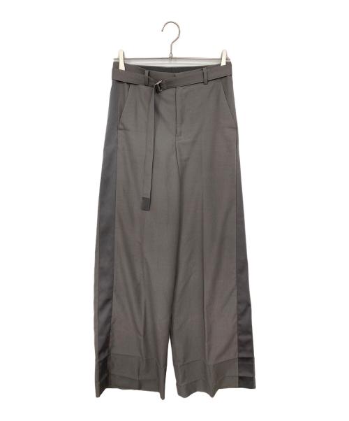 sacai（サカイ）sacai (サカイ) Suiting Pants/ラインパンツ カーキ サイズ:1の古着・服飾アイテム