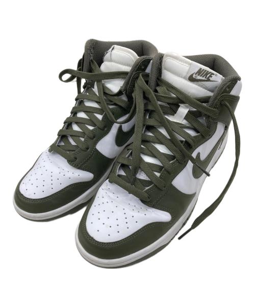 NIKE（ナイキ）NIKE (ナイキ) DUNK HI RETRO WHITE/CARGO KHAKI/カーキ サイズ:UK7/EUR41/CM26の古着・服飾アイテム