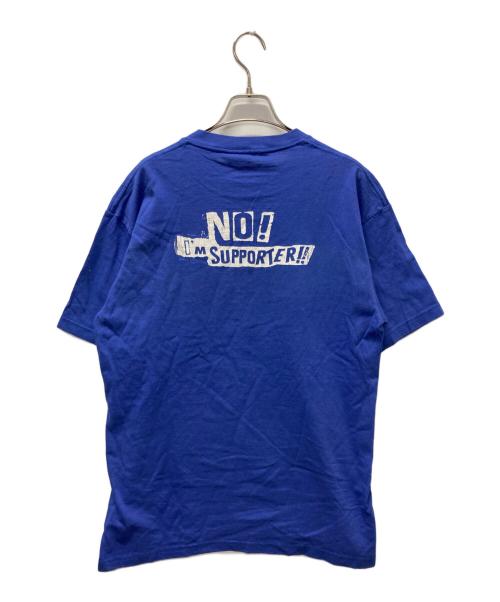木梨憲武（キナシノリタケ）木梨憲武 (キナシノリタケ) 忌野 清志郎 (イマワノキヨシロウ) 00’sプリントTシャツ ブルー サイズ:Lの古着・服飾アイテム