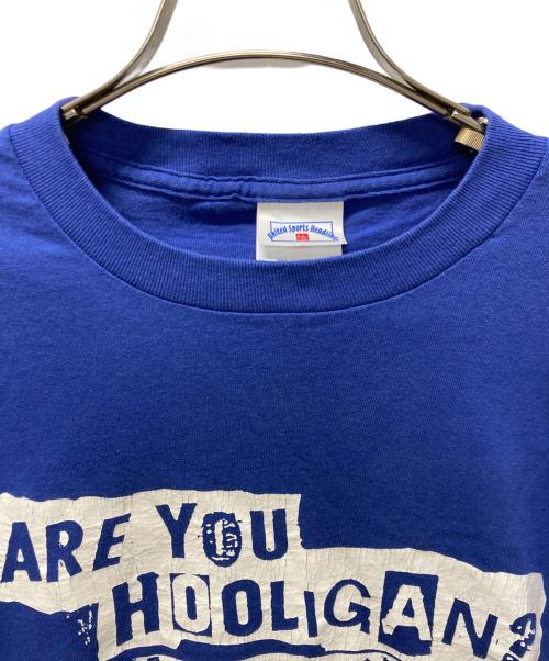 木梨憲武（キナシノリタケ）木梨憲武 (キナシノリタケ) 忌野 清志郎 (イマワノキヨシロウ) 00’sプリントTシャツ ブルー サイズ:Lの古着・服飾アイテム