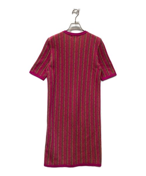 Yves Saint Laurent（イヴサンローラン）Yves Saint Laurent (イヴサンローラン) ニットワンピース ピンク サイズ:Mの古着・服飾アイテム