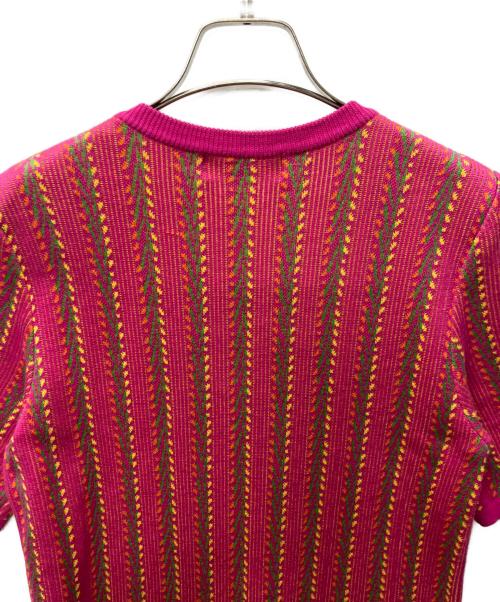 Yves Saint Laurent（イヴサンローラン）Yves Saint Laurent (イヴサンローラン) ニットワンピース ピンク サイズ:Mの古着・服飾アイテム