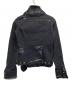 L.G.B (ルグランブルー) ファー襟ダメージデニムジャケット ブラック サイズ:S：40000円