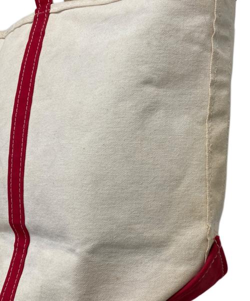 L.L.Bean（エルエルビーン）L.L.Bean (エルエルビーン) ジップトートバッグ/ビーントートバッグ ホワイトの古着・服飾アイテム