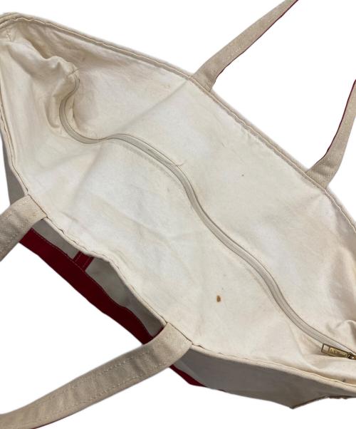 L.L.Bean（エルエルビーン）L.L.Bean (エルエルビーン) ジップトートバッグ/ビーントートバッグ ホワイトの古着・服飾アイテム