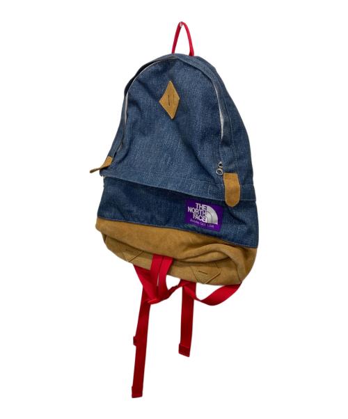 THE NORTHFACE PURPLELABEL（ザ・ノースフェイス パープルレーベル）THE NORTHFACE PURPLELABEL (ザ・ノースフェイス パープルレーベル) レザー切替デイパック/リュック インディゴの古着・服飾アイテム