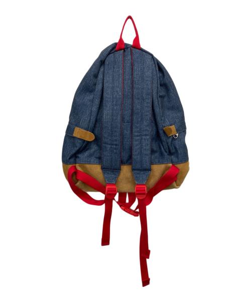 THE NORTHFACE PURPLELABEL（ザ・ノースフェイス パープルレーベル）THE NORTHFACE PURPLELABEL (ザ・ノースフェイス パープルレーベル) レザー切替デイパック/リュック インディゴの古着・服飾アイテム