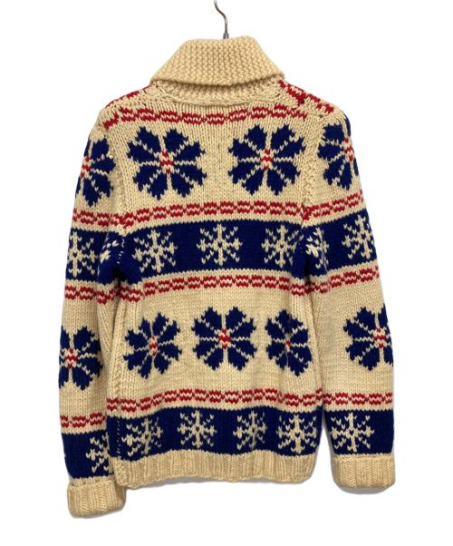 VINTAGE（ヴィンテージ）VINTAGE (ヴィンテージ) 60s雪柄カウチンニットカーディガン ベージュ サイズ:-の古着・服飾アイテム