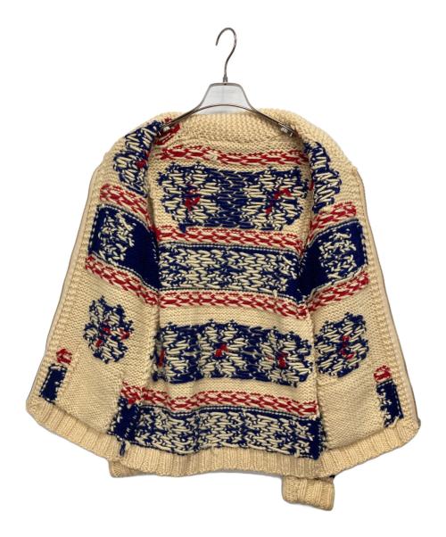 VINTAGE（ヴィンテージ）VINTAGE (ヴィンテージ) 60s雪柄カウチンニットカーディガン ベージュ サイズ:-の古着・服飾アイテム