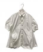 ENFOLDエンフォルド）の古着「HALF‐SLEEVES SHIRT」｜ホワイト