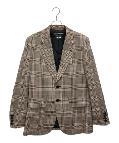 JUNYA WATANABE COMME des GARCONS（(ジュンヤワタナベ コムデギャルソン）JUNYA WATANABE COMME des GARCONS ((ジュンヤワタナベ コムデギャルソン) グレンチェック2Bテーラードジャケット ブラウン サイズ:Sの古着・服飾アイテム