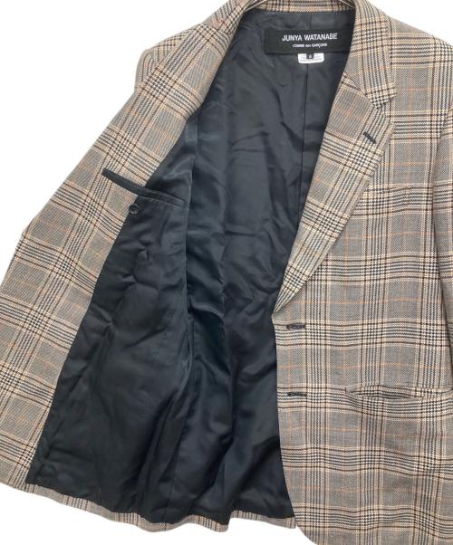 JUNYA WATANABE COMME des GARCONS（(ジュンヤワタナベ コムデギャルソン）JUNYA WATANABE COMME des GARCONS ((ジュンヤワタナベ コムデギャルソン) グレンチェック2Bテーラードジャケット ブラウン サイズ:Sの古着・服飾アイテム