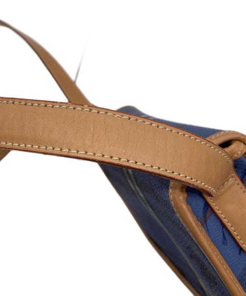 Burberry's（バーバリー）Burberry's (バーバリーズ) チェック柄ショルダーバッグ ブルーの古着・服飾アイテム