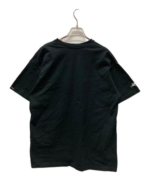 stussy（ステューシー）stussy (ステューシー) プリントTシャツ ブラック サイズ:記載なしの古着・服飾アイテム