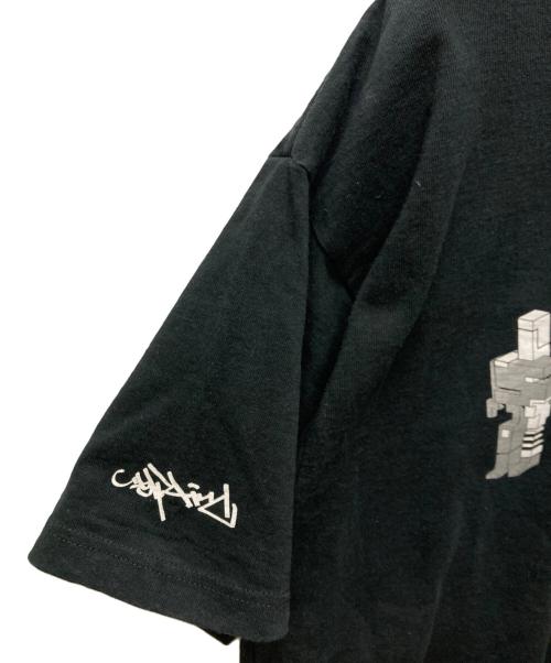 stussy（ステューシー）stussy (ステューシー) プリントTシャツ ブラック サイズ:記載なしの古着・服飾アイテム