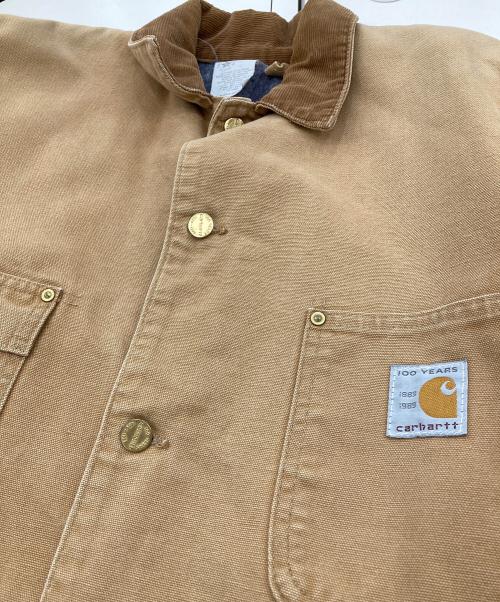 CarHartt（カーハート）CarHartt (カーハート) 80s裏ブランケットダックカバーオール/チョアコート ブラウン サイズ:XLの古着・服飾アイテム
