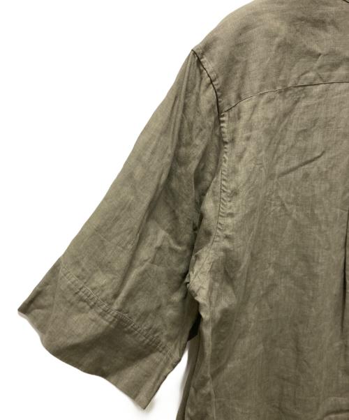 MARGARET HOWELL（マーガレットハウエル）MARGARET HOWELL (マーガレットハウエル) リネン半袖ワンピース カーキ サイズ:1の古着・服飾アイテム