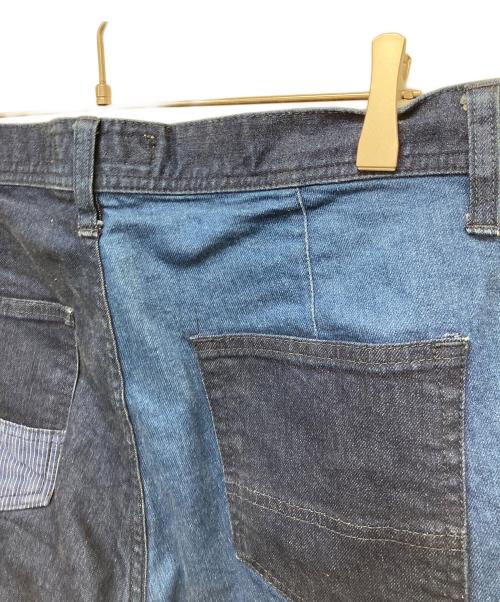 FDMTL（ファンダメンタル）FDMTL (ファンダメンタル) パッチワークデニムパンツ インディゴ サイズ:81cm (W32)の古着・服飾アイテム