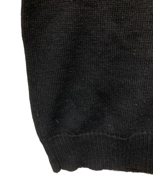 Y's for men（ワイズフォーメン）Y'S for men (ワイズフォーメン) ウールラグランニット ブラック×グレー サイズ:34の古着・服飾アイテム