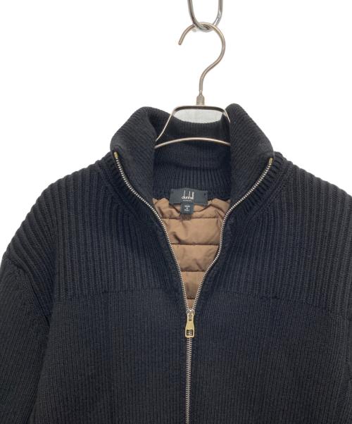 dunhill（ダンヒル）dunhill (ダンヒル) 中綿ドライバーズニット ブラック サイズ:Lの古着・服飾アイテム
