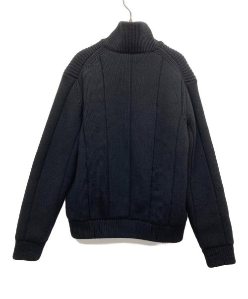 dunhill（ダンヒル）dunhill (ダンヒル) 中綿ドライバーズニット ブラック サイズ:Lの古着・服飾アイテム