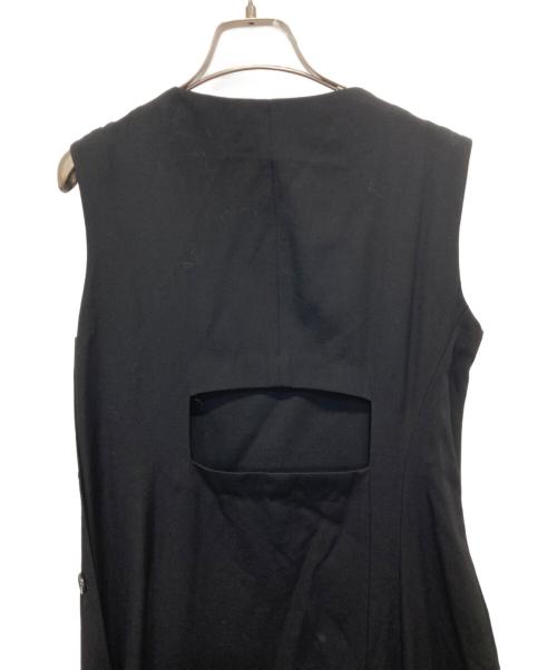 yohji yamamoto+noir（ヨウジヤマモトプリュスノアール）yohji yamamoto+noir (ヨウジヤマモトプリュスノアール) ノースリーブワンピース ブラック サイズ:2の古着・服飾アイテム