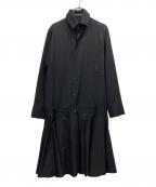 Y'sワイズ）の古着「シャツワンピース」｜ブラック