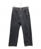 ULTERIORアルテリア）の古着「WASHED SELVEDGE BLACK DENIM 5P PANTS」｜ブラック