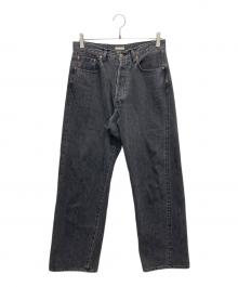 ULTERIOR（アルテリア）の古着「WASHED SELVEDGE BLACK DENIM 5P PANTS」｜ブラック