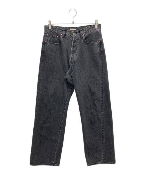 ULTERIOR（アルテリア）ULTERIOR (アルテリア) WASHED SELVEDGE BLACK DENIM 5P PANTS ブラック サイズ:3の古着・服飾アイテム