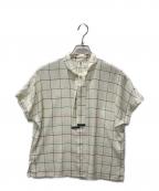 MACKINTOSH LONDONマッキントッシュ ロンドン）の古着「半袖ボウタイブラウス」｜アイボリー