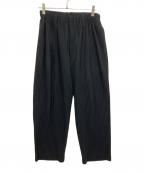 HOMME PLISSE ISSEY MIYAKEオム プリッセ イッセイ ミヤケ）の古着「BASICS/プリーツパンツ」｜ブラック